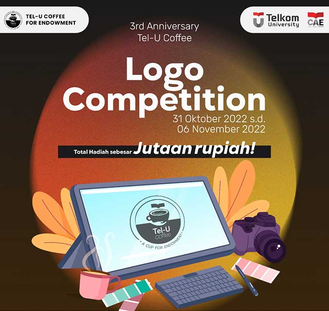 Menyambut 3rd Anniversary, Tel U Coffee Mengadakan Kegiatan Lomba Pembuatan Logo