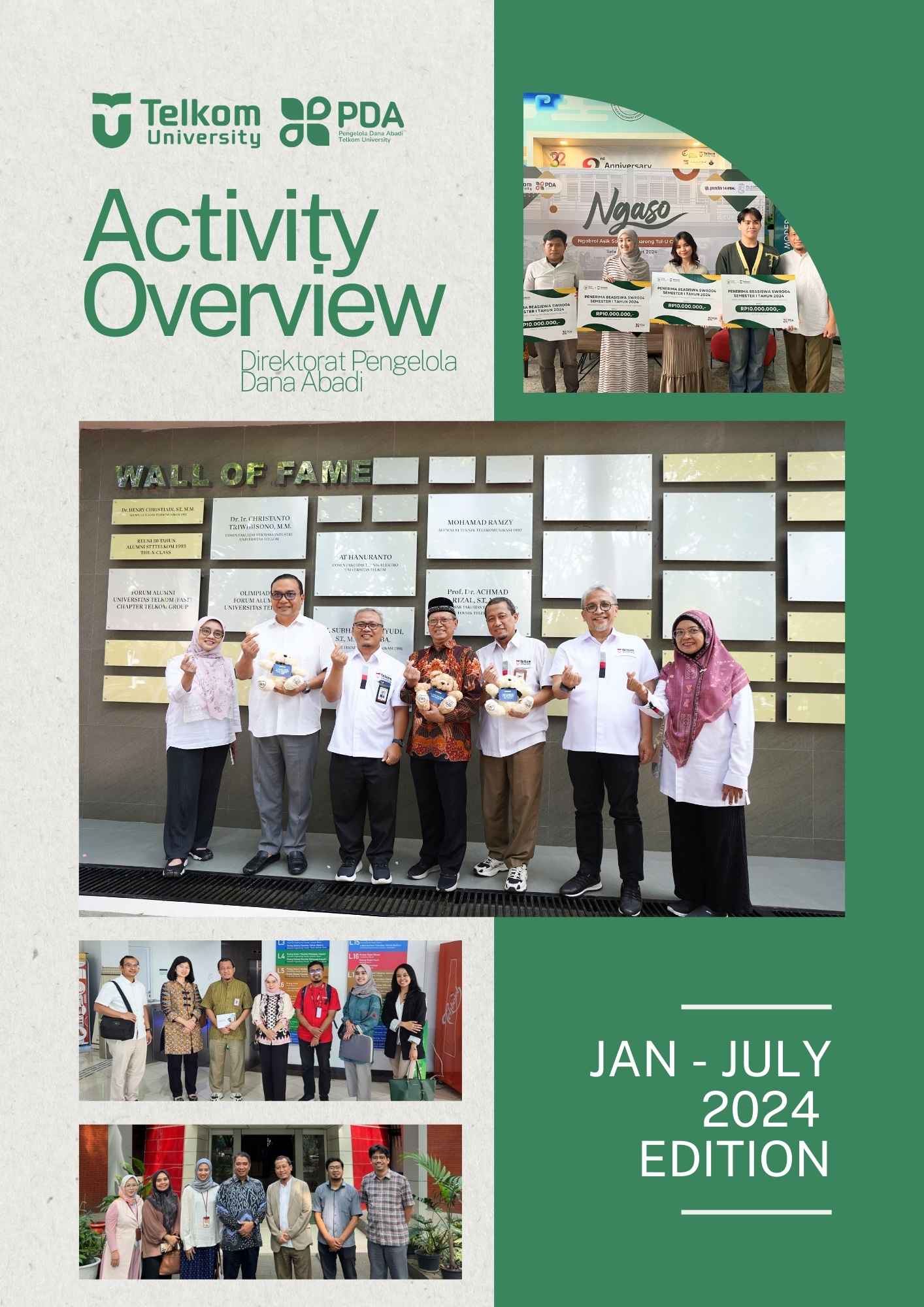 Activity overview endowment fund telkom university january july 2024
